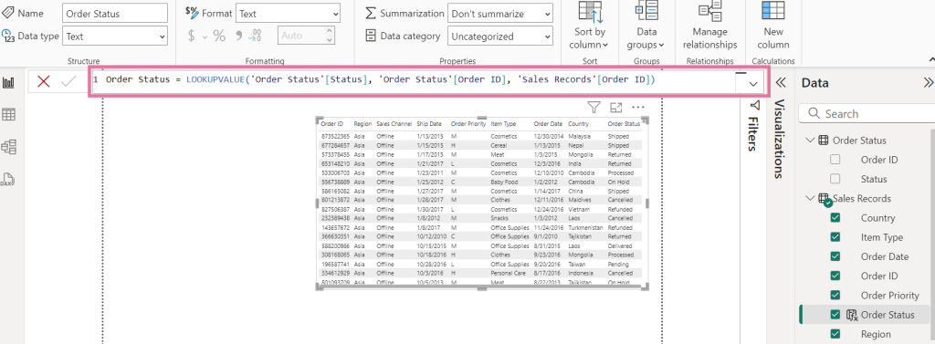5 use lookupvalue function in powerbi for vlookup
