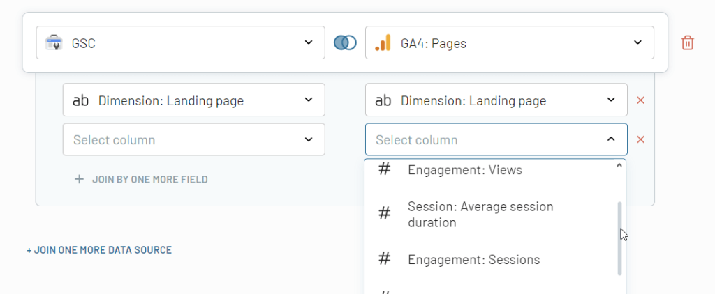6 select columns