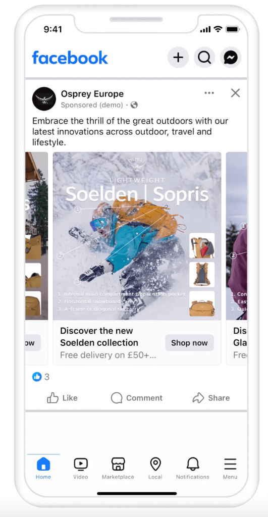 1. Social media ads