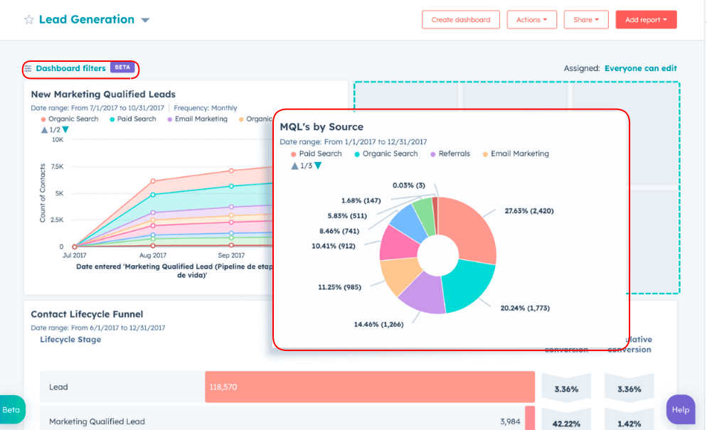 1.general reporting customize filter