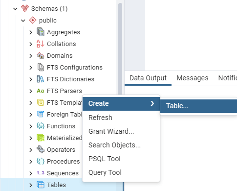 10 create postgres table