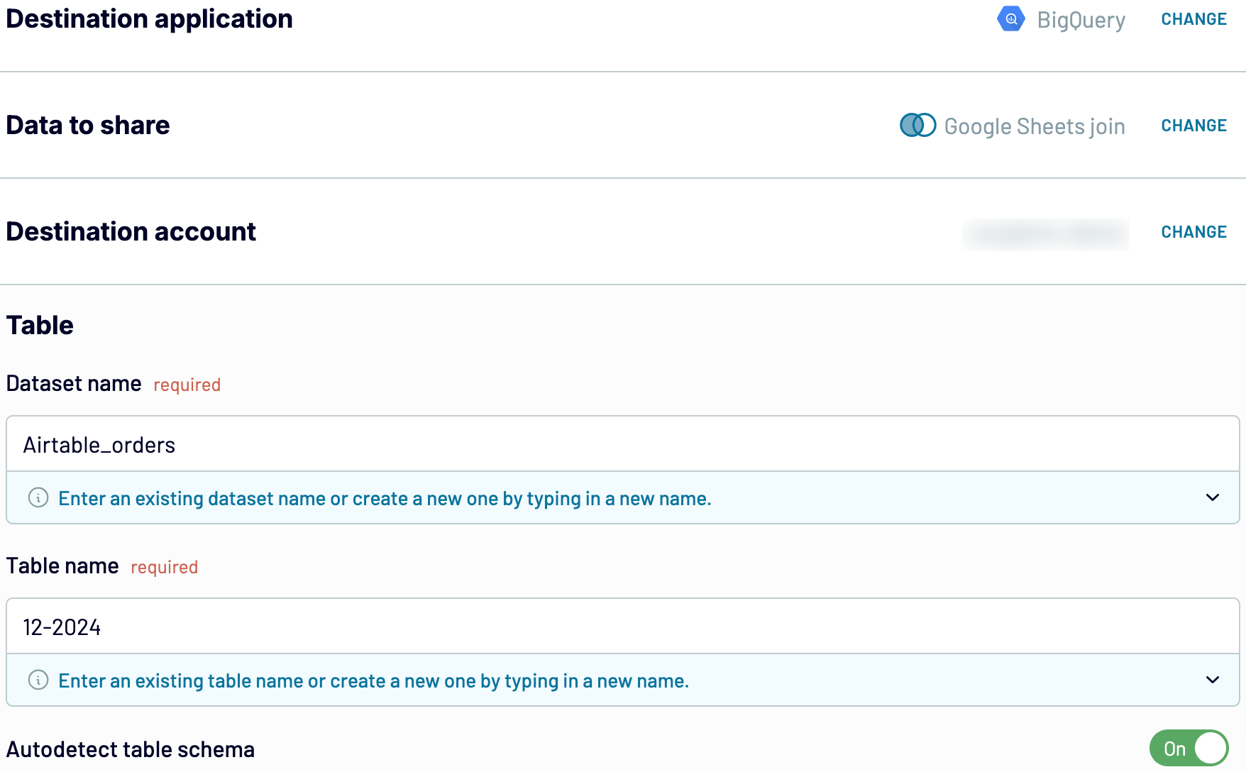 Setup BigQuery-Destinations with Coupler.io