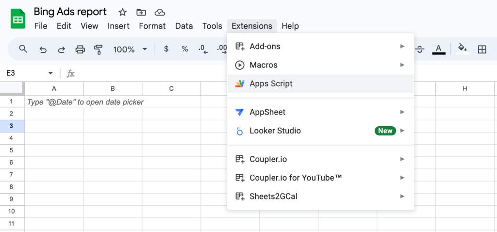 11. Apps Script