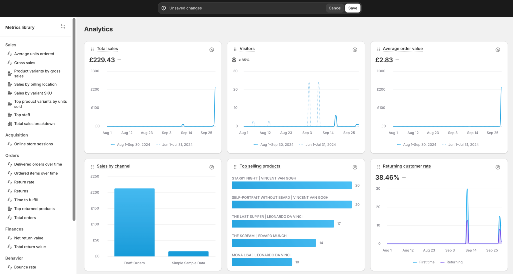 3 customize shopify analytics dashboard