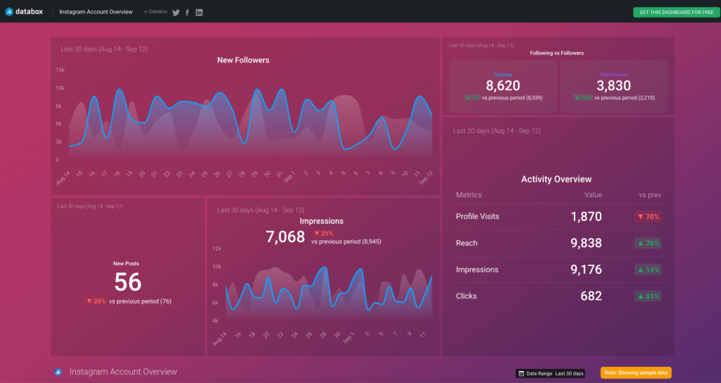 3 instagram insight report template