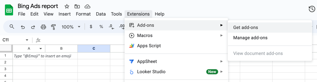 3. Google Sheets Add ons