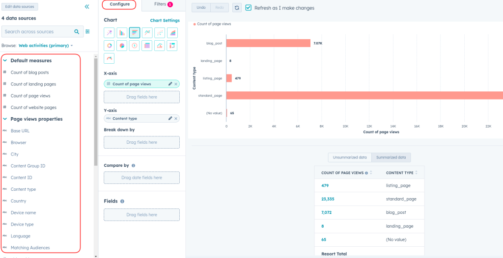 3.custom report builder test