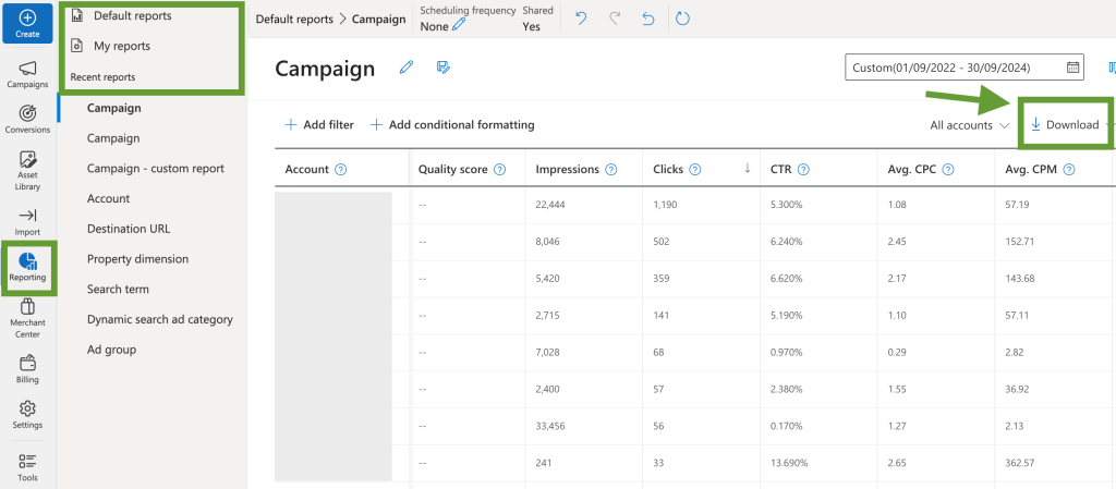 6. Export Campaign data manually