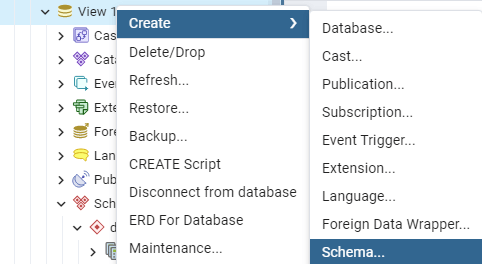 9 create schema