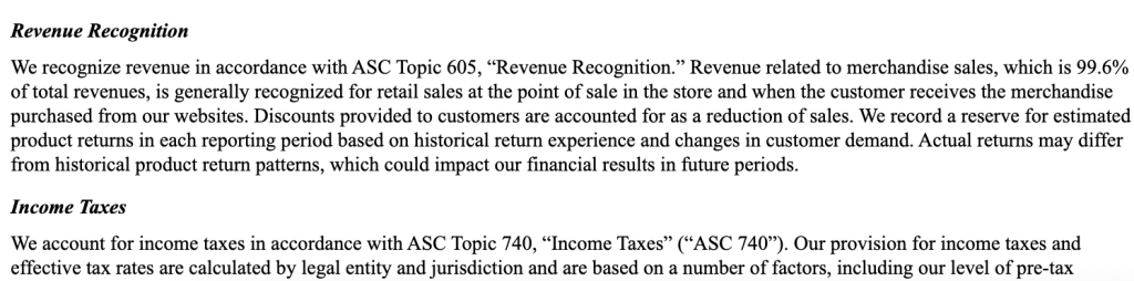 notes financial statement