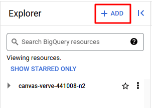 añadir a BigQuery