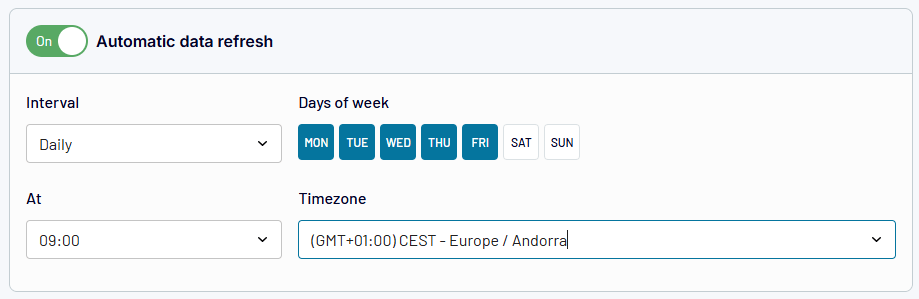 establecer un calendario