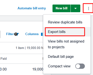 7 export bills