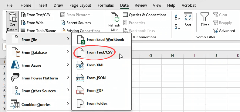 Figure 5.3.1. Launching the CSV connector