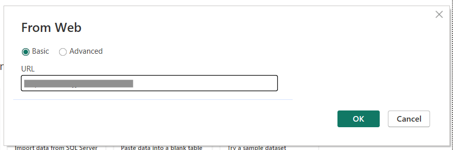 14 enter json url to import data