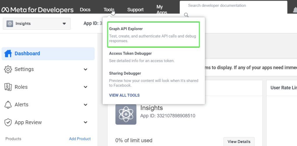 Facebook access token