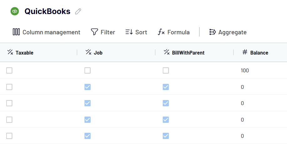 transform quickbooks data