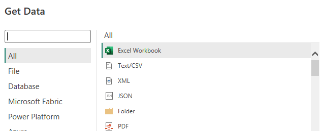 import data powerbi