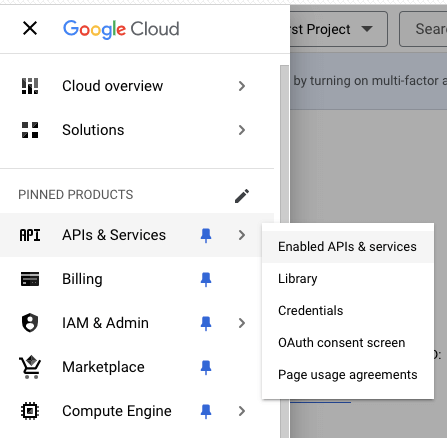 Google API and services