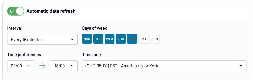 4 set up automatic refreshes from google ads to json