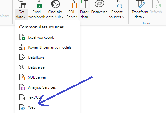5 Power BI data source