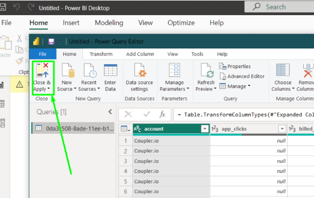 6 B Query Editor transformations