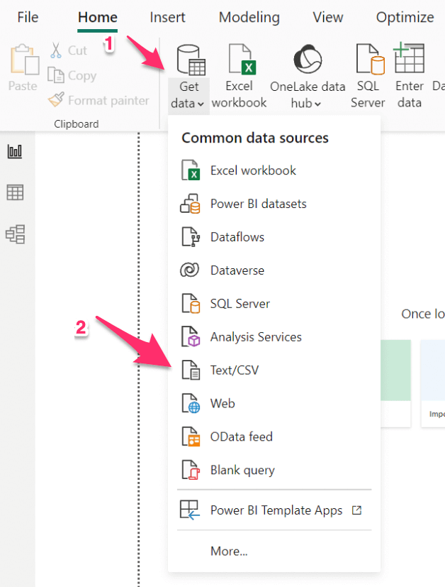 8 powerbi get data
