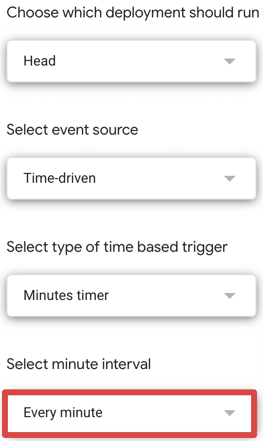 Scheduled automation with Apps Script
