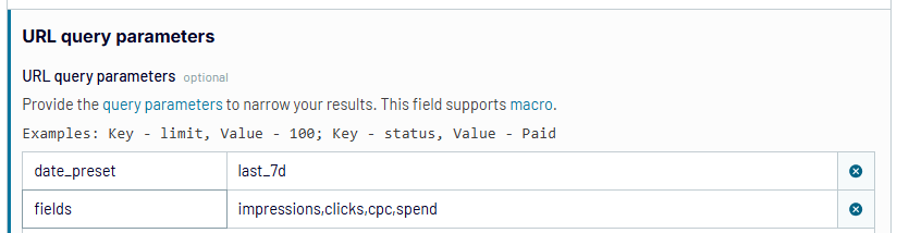 Figure 6. URL query parameters