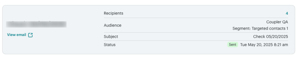 1 mailchimp campaign report elements