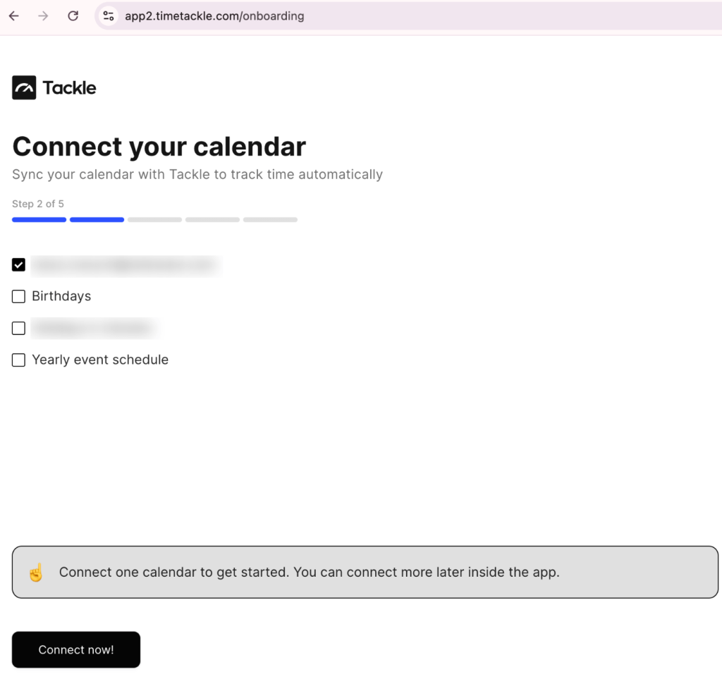 15. Connecting your Google Calendar to TimeTackle
