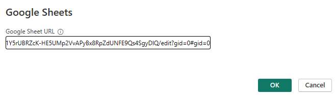 paste gsheets url