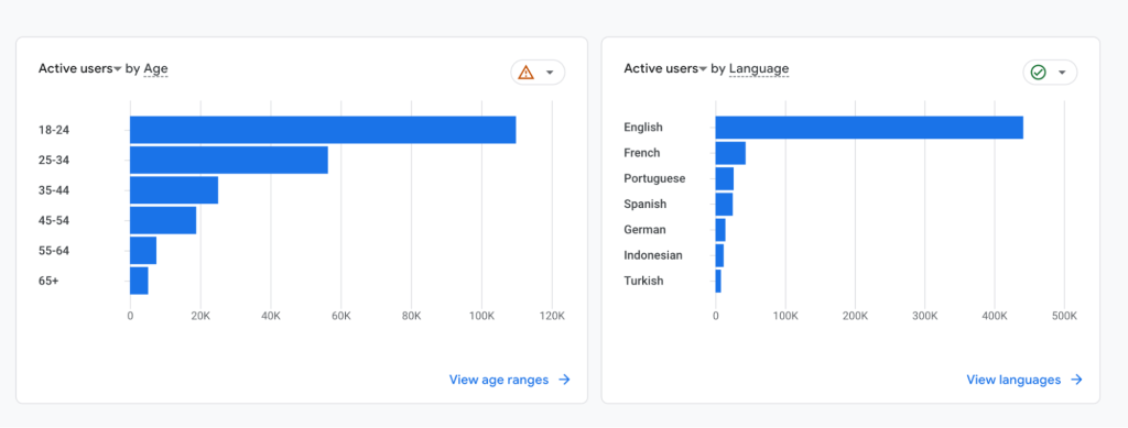 google analytics demographics data