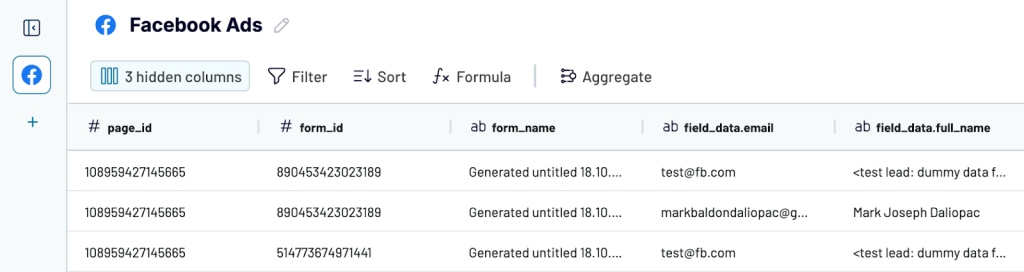 coupler dataflow transform data facebook ads leads