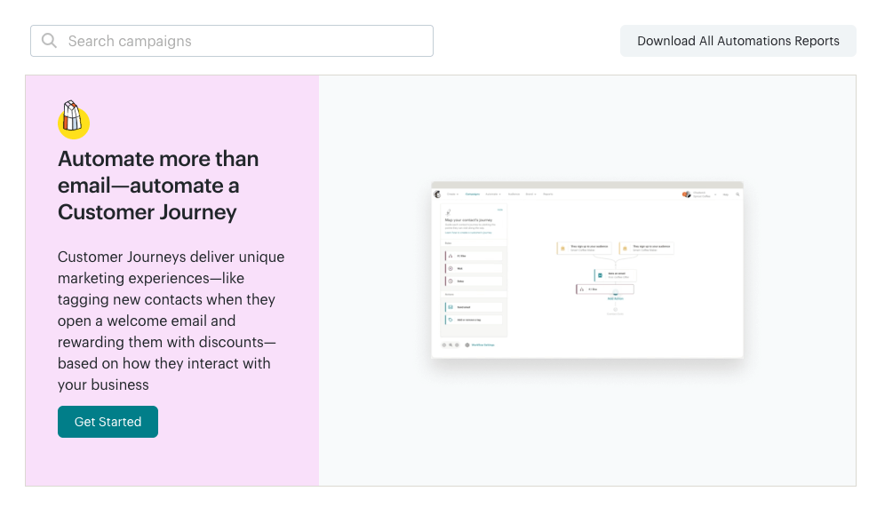 mailchimp automation reports