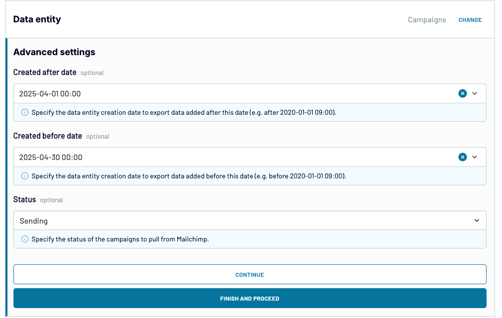 mailchimp campaigns report coupler