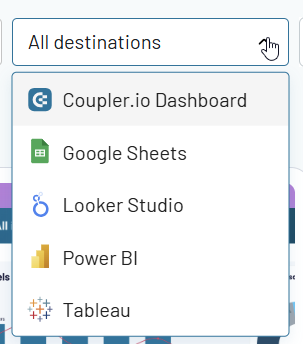 coupler dashboard templates tools