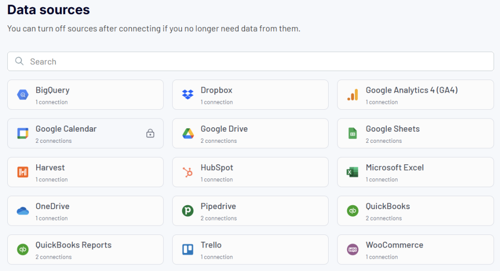 Coupler.io data sources