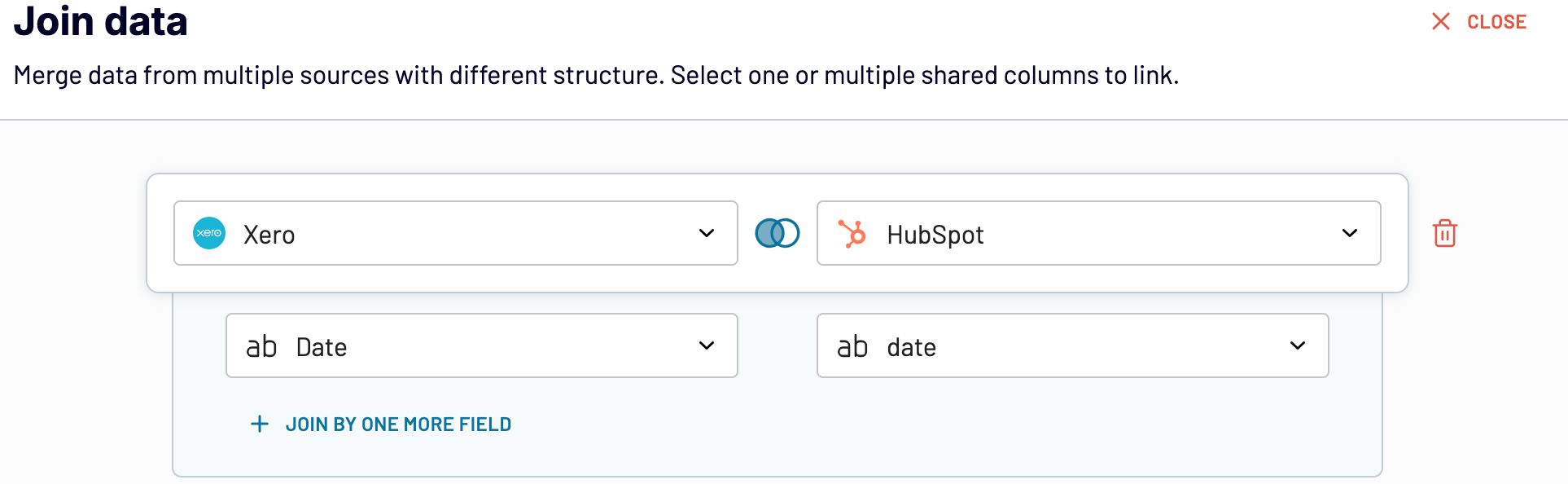 Joining Xero and HubSpot data with Coupler.io