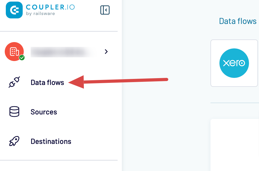 Creating more data flows for Xero data backup with Coupler.io