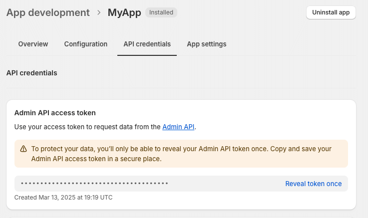 Admin API