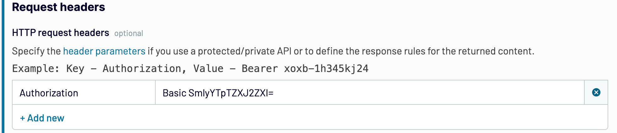 Providing authorization credentials for the secured CSV URL with Coupler.io
