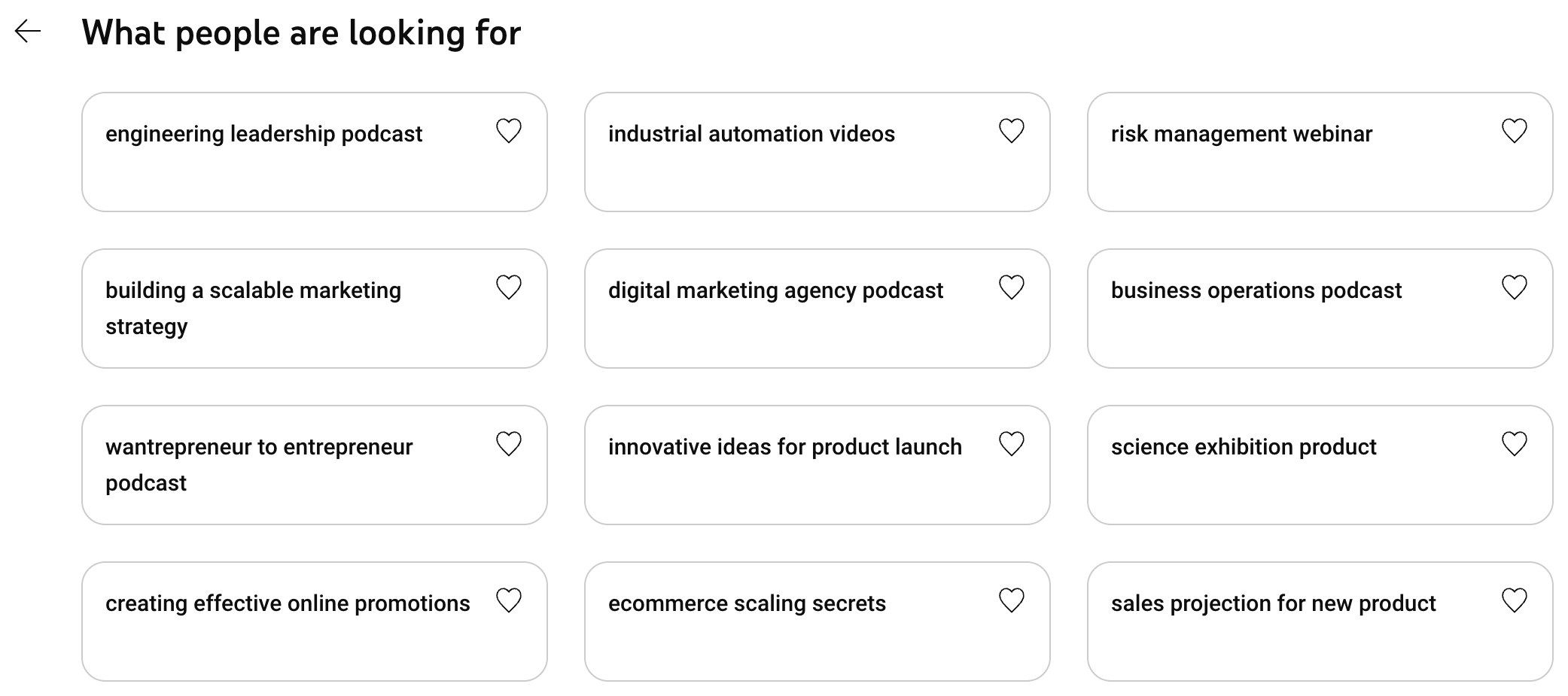 Built in YouTube Analytics insights into trends