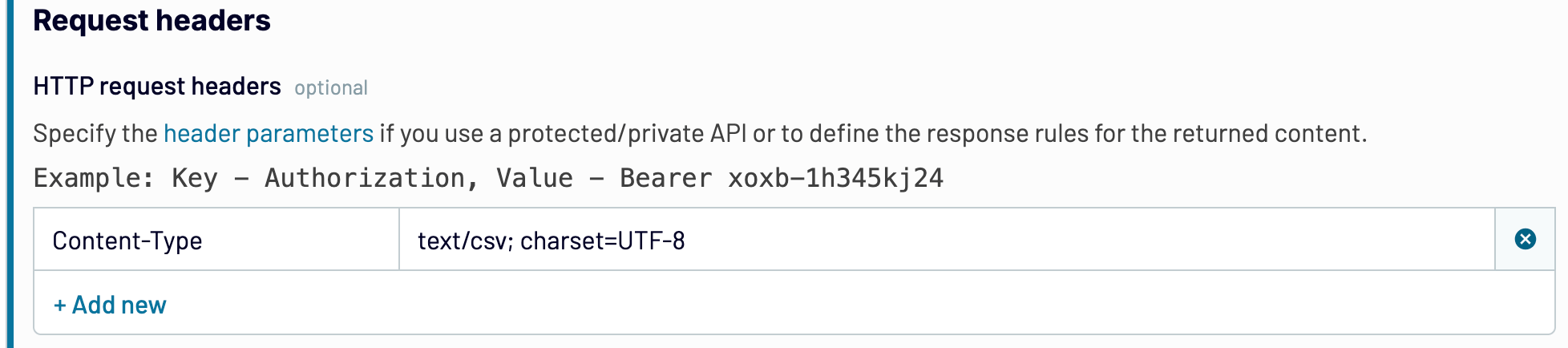 Defining the response rules for the returned content with Coupler.io