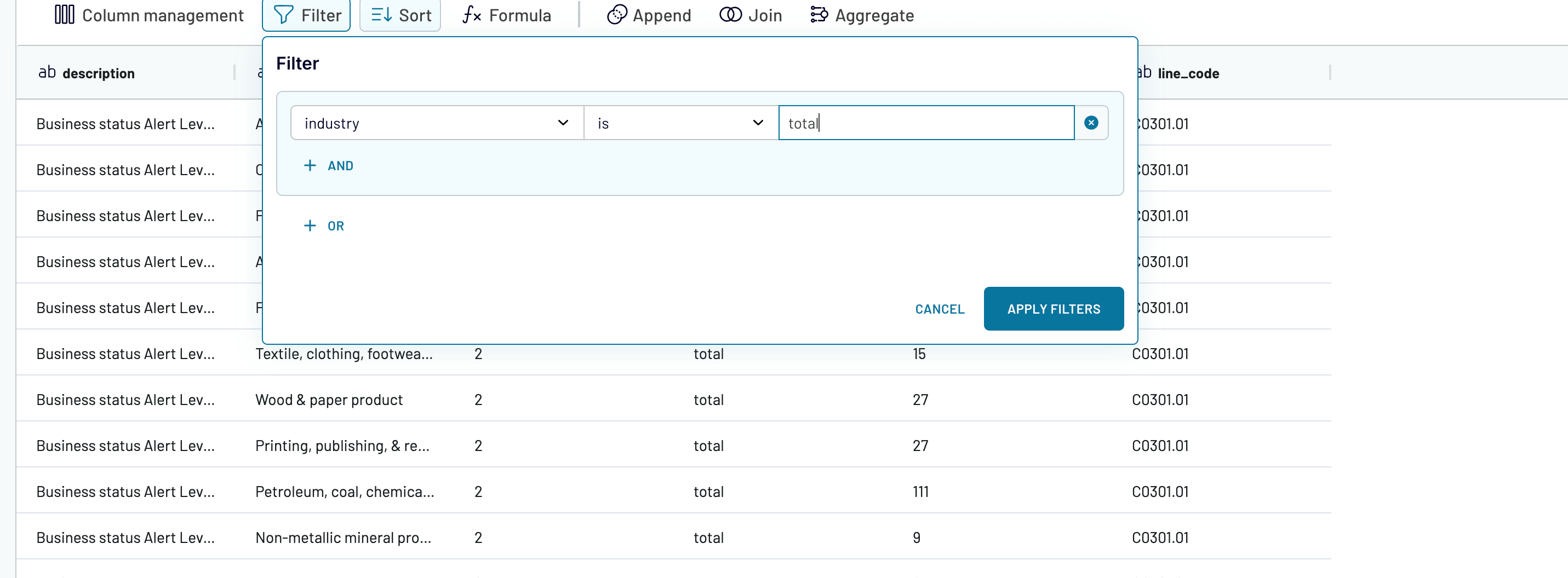Filtering data extracted from the CSV with Coupler.io