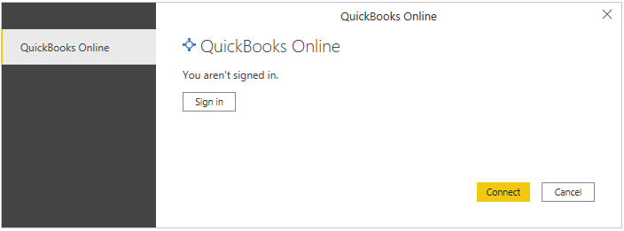 log in using your QuickBooks account