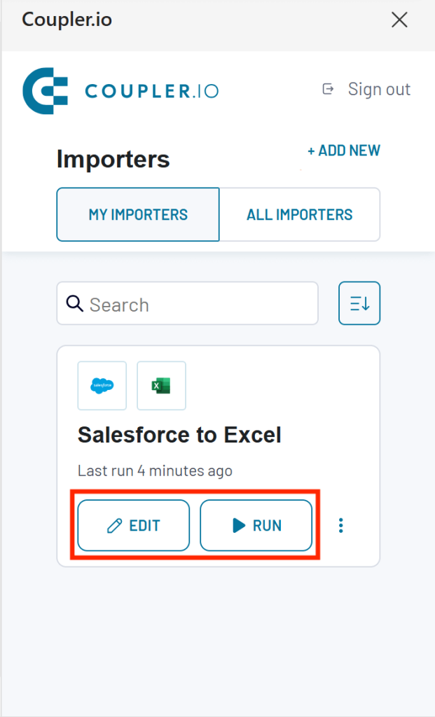 11 salesforce to excel using coupler add in in excel