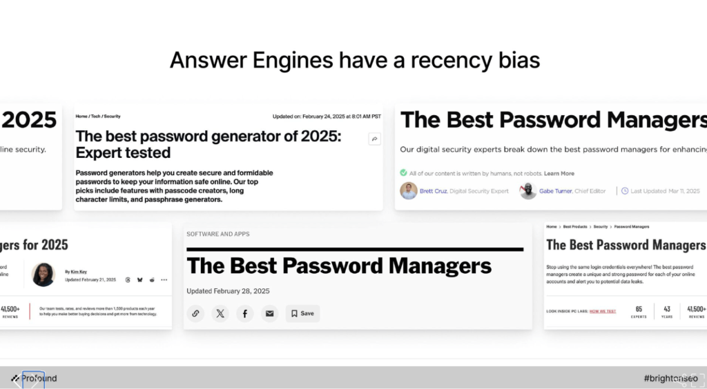 recency bias ai engines study