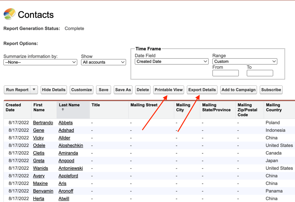 17 salesforce to excel exporting report in salesforce classic