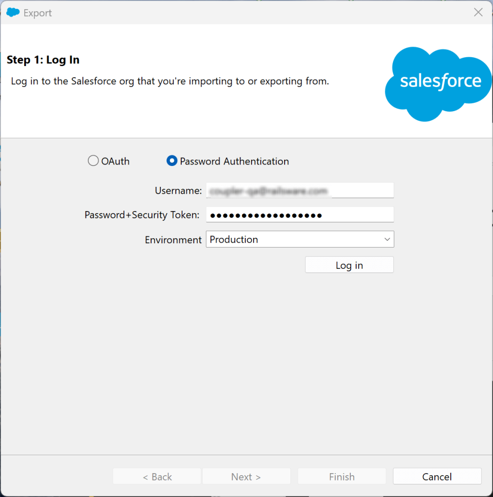 24 salesforce to excel signing in to salesforce in data loader